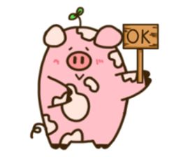 Mumu The chubby pig (English ver.) sticker #14032532