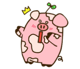Mumu The chubby pig (English ver.) sticker #14032534