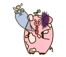 Mumu The chubby pig (English ver.) sticker #14032536