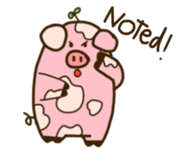 Mumu The chubby pig (English ver.) sticker #14032538