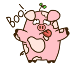 Mumu The chubby pig (English ver.) sticker #14032541