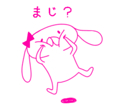 HIKAUSA rabbit sticker 2 sticker #14033061
