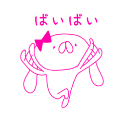 HIKAUSA rabbit sticker 2 sticker #14033077
