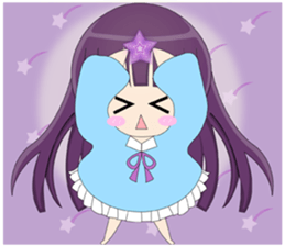 loyal purple girl sticker #14033770