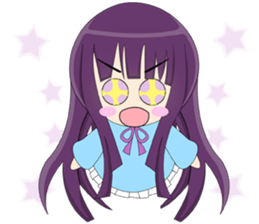 loyal purple girl sticker #14033776