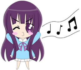 loyal purple girl sticker #14033782