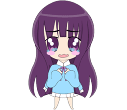 loyal purple girl sticker #14033783