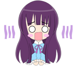 loyal purple girl sticker #14033790