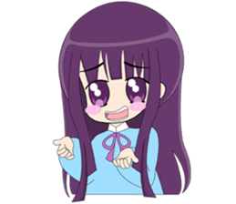 loyal purple girl sticker #14033792