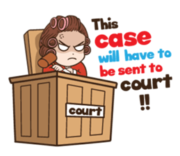 court of wife (Eng) sticker #14034222