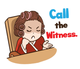 court of wife (Eng) sticker #14034225