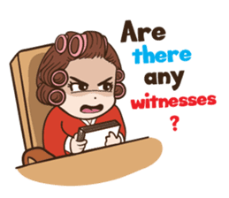 court of wife (Eng) sticker #14034228