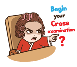 court of wife (Eng) sticker #14034229