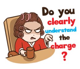 court of wife (Eng) sticker #14034231