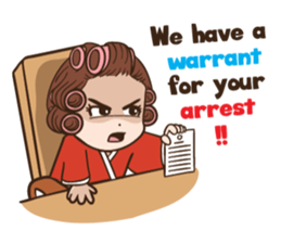 court of wife (Eng) sticker #14034232