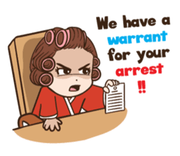 court of wife (Eng) sticker #14034232