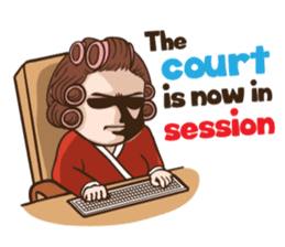 court of wife (Eng) sticker #14034237
