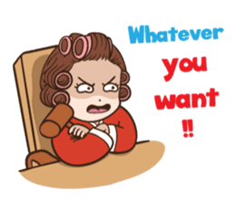 court of wife (Eng) sticker #14034245