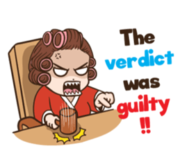 court of wife (Eng) sticker #14034246