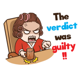 court of wife (Eng) sticker #14034246