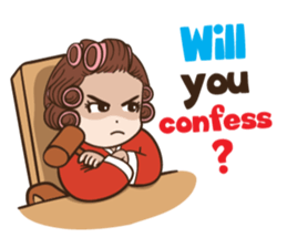 court of wife (Eng) sticker #14034247