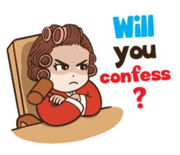 court of wife (Eng) sticker #14034247