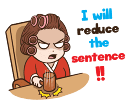 court of wife (Eng) sticker #14034248