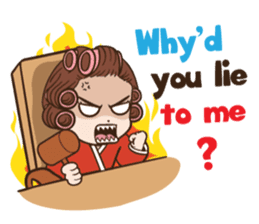 court of wife (Eng) sticker #14034251