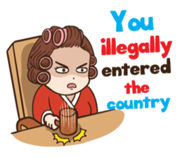 court of wife (Eng) sticker #14034259