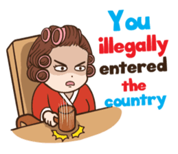 court of wife (Eng) sticker #14034259