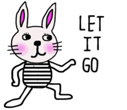 Bunny, I did it my way.(English version) sticker #14034327