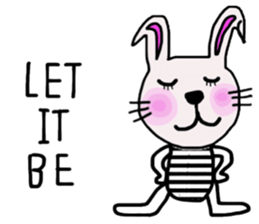 Bunny, I did it my way.(English version) sticker #14034328