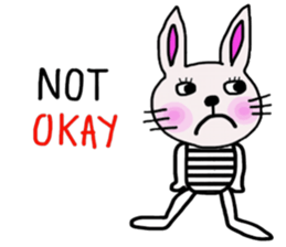 Bunny, I did it my way.(English version) sticker #14034329