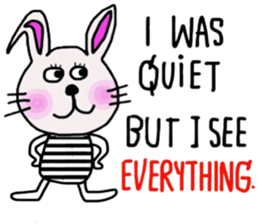 Bunny, I did it my way.(English version) sticker #14034330