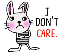 Bunny, I did it my way.(English version) sticker #14034331