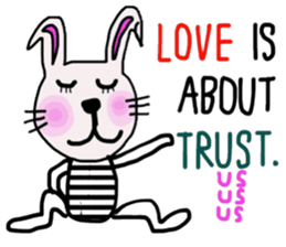 Bunny, I did it my way.(English version) sticker #14034332