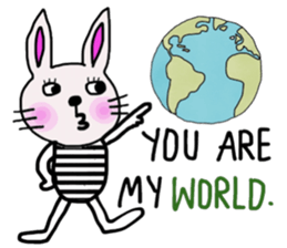 Bunny, I did it my way.(English version) sticker #14034333