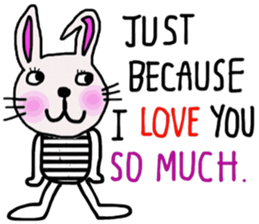 Bunny, I did it my way.(English version) sticker #14034335