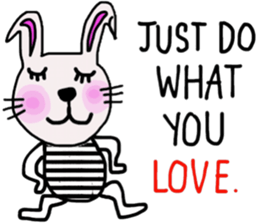 Bunny, I did it my way.(English version) sticker #14034336