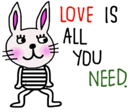 Bunny, I did it my way.(English version) sticker #14034337