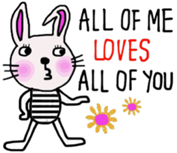 Bunny, I did it my way.(English version) sticker #14034339