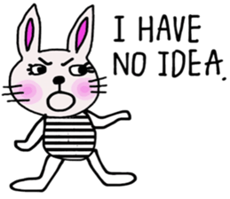 Bunny, I did it my way.(English version) sticker #14034341