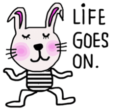 Bunny, I did it my way.(English version) sticker #14034344