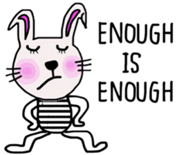 Bunny, I did it my way.(English version) sticker #14034346