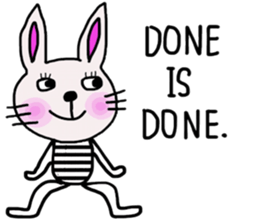 Bunny, I did it my way.(English version) sticker #14034347