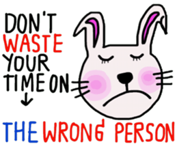 Bunny, I did it my way.(English version) sticker #14034349