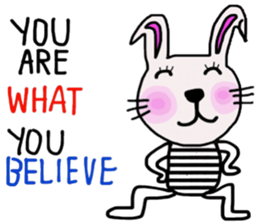 Bunny, I did it my way.(English version) sticker #14034351