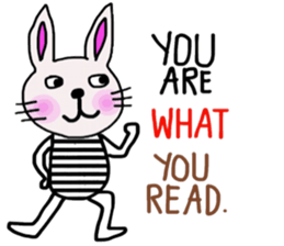 Bunny, I did it my way.(English version) sticker #14034353