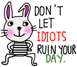 Bunny, I did it my way.(English version) sticker #14034354