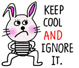 Bunny, I did it my way.(English version) sticker #14034355